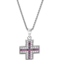 Orphelia Damen-Kette aus 925er Sterlingsilber mit Anhänger – Silber ZH-7345