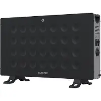 Auronic Konvektorheizung - 2000W - Mit integriertem Ventilator - Elektroheizung - Heizgerät - Schwarz