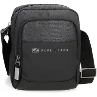 Pepe Jeans für Herren. 7125331 Jarvis Umhängetasche schwarz -17x22x8cm (OSFA), Lässig, Polyester