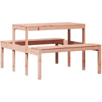 vidaXL Picknicktisch 110x134x75 cm Massivholz Douglasie