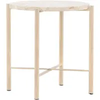 Ebuy24 Sandhamn Beistelltisch Ø40 cm beige.