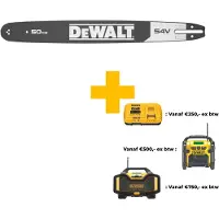 DeWalt Schwert mit OREGON Sägekette, 50 cm, für Akku-Kettensäge, XR FLEXVOLT DT20689-QZ
