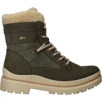Remonte Damen Leder Stiefelette mit Warmfutter, Weite G & Reißverschluss D0C77, Größe:39 EU, Farbe:Grün