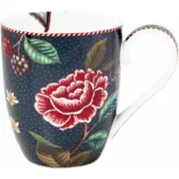Pip studio Tasse Flower Blues Blue XL 450 ml (Satz von 6)
