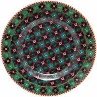 Pip studio Tortenplatte Petit Four Teller Clover Green 12 cm (Set von 6 Stück)
