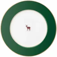 Pip studio Frühstücksteller Love Birds Dark Green 21 cm (Set von 6 Stück)