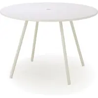 Cane-Line Tisch Bliss grau, Designer Johannes Foersom & Peter Hiort-Lorenzen, 81x75x81 cm