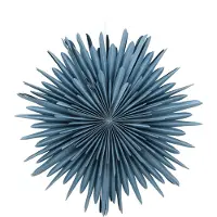 Ebuy24 Sälen Weihnachtsstern mit Licht Papier Ø60 cm Pendelleuchte blau.