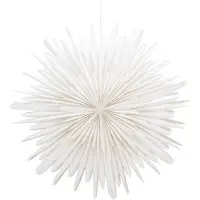 Ebuy24 Sälen Weihnachtsstern mit Licht Papier Ø80 cm Pendelleuchte weiß.