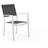Brafab Leone Stapelstuhl Aluminium/Textilene