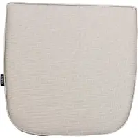 Brafab Sitzkissen Florina für Gartenstühle, aus Dralon-Stoff, klassisch, taupe, 48x48x6 cm