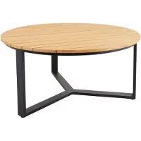 Brafab Gartenesstisch Laurion aus Teakholz, modern, rund, natur, Ø 150 cm, für 4–6 Personen
