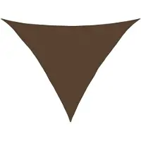 vidaXL Sonnensegel 160 g/m² Braun 5x5x6 m HDPE