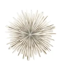 Ebuy24 Sälen Weihnachtsstern mit Licht Papier Ø60 cm Pendelleuchte beige.