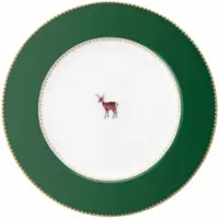 Pip studio Gebäckteller Love Birds Dark Green 17 cm (Set von 6 Stück)