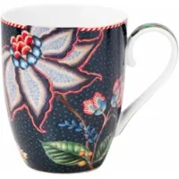 Pip studio Tasse Flower Blues Blue Large 350 ml (Set von 6)