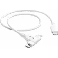 Hama 00201722, 1,5 m, USB C, USB C/Lightning, USB 2.0, 0,48 Gbit/s, Weiß