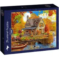 Blue Bird Lake House - 1000 Teile buntes Spielzeug