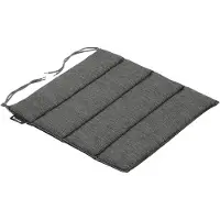 Brafab Sitzkissen Delia aus recyceltem Stoff, modern, grau, mit Bändern zur Befestigung