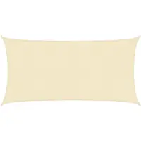 vidaXL Sonnensegel 160 g/m² Creme 4x7 m HDPE