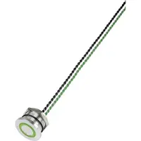 TRU COMPONENTS 649962 PS223P10Y01G24T Piezotaster Grün (Ø) 28 mm 1 St.