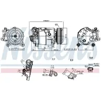 Nissens Kompressor, Klimaanlage ** FIRST FIT ** 891019