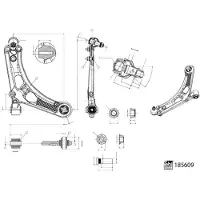 FEBI BILSTEIN Lenker, Radaufhängung 185609