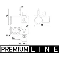 MAHLE ORIGINAL Expansionsventil, Klimaanlage ave144000p für BMW