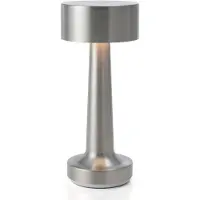 Luxus Europe - Tischlampe Touch Sara Silber - Kabellose LED-Tischlampe für den Innenbereich – USB-C wiederaufladbar