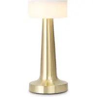 Luxus Europe - Tischlampe Touch Isabel Gold - Kabellose LED-Tischlampe für den Innenbereich – USB-C wiederaufladbar
