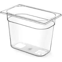 Hendi Gastronorm Behälter 1/4, 265x162x150 mm, transparent