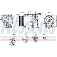 Nissens Kompressor, Klimaanlage ** FIRST FIT ** 890945