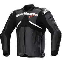 Alpinestars Atem V5 Lederjacke Schwarz Weiß Größe 50