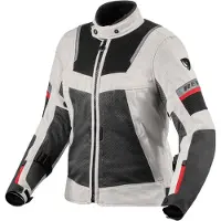 REV'IT! REV’IT! Tornado 4 H2O Damen Silber Schwarz Motorrad Jacke Größe 44