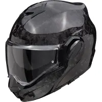 Scorpion EXO-TECH EVO Carbon Onyx Schwarz Klapphelm Größe S