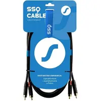SOUND STATION QUALITY (SSQ) RCARCA3 - Kabel 2x RCA - 2x RCA - 3 m Schwarz