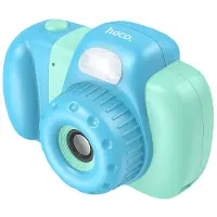Hoco Kamera für Kinder 600 mAh Full HD-Auflösung 1920x1080 2,4-Zoll bis zu 32 GB Blau