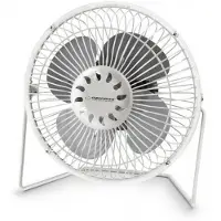 Esperanza EA149W, Haushalts-Lamellenlüfter, Weiß, Tisch, 14 cm, USB, 2,5 W