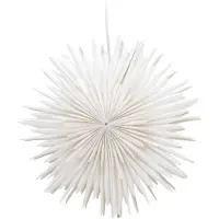 Ebuy24 Sälen Weihnachtsstern mit Licht Papier Ø35 cm Pendelleuchte weiß.