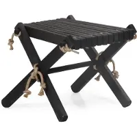 Brafab Ribbon Fußhocker schwarz