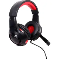 Gembird GHS-U-5.1-01, Kabelgebunden, Gaming, 20 - 20000 Hz, 400 g, Kopfhörer, Schwarz, Rot