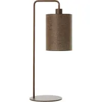 Light & Living - tischlampe - Donio - beige braun - baumwolle metall - schreibtischlampe - E27 - 1885652