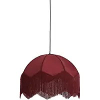 Light & Living Pendellampe Malacia Ø 60cm – Samt-Bordeaux