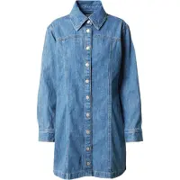 Levi's für Damen. A4585-0001 Shay Kleid blau (S), Lässig, Langarm, Bio-Baumwolle, Nachhaltig