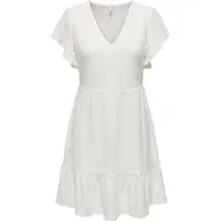 ONLY Kleid für den Alltag 15289687 Weiß Regular Fit
