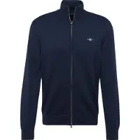 Gant Sweatjacke Cotton Zip Cardigan Herren Evening Blue-XL