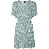 Vero Moda Minikleid "VMALBA SS SHORT DRESS WVN NOOS" Viskose, slim fit