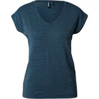 Pieces Billo Lurex Stripes Ärmelloses V-ausschnitt-t-shirt