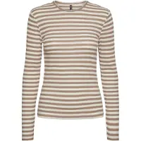Pieces Pcruka Oberteil Mit Langen Ärmeln | Beige | XL