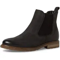 Tamaris Damenschuhe Stiefeletten Schlupfstiefel Schwarz Freizeit